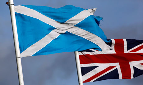 Saltire and union flag